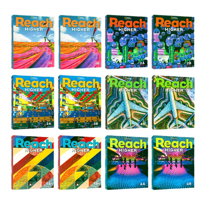 美国国家地理出版社Reach Higher Student Pack1 2 3 4 5 6 A B学生用书儿童英语小学入门课程reachhigher美国教材赠全套资料