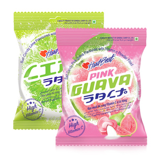 泰国咸番石榴夹心硬糖咸柠檬水果蔓谷女孩泰式酸爽提神糖果高颜值