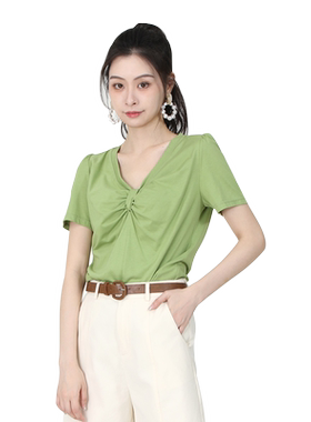 WEWE唯唯2022夏季甜美短袖