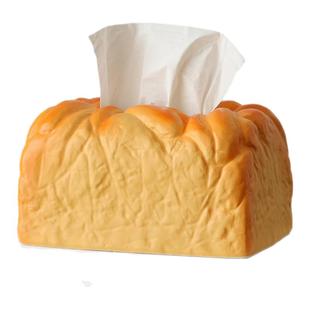 创意面包纸巾盒家用轻奢高级感中古风家居好物装饰品摆件2025新款