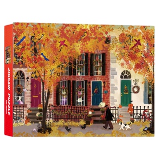 邻里之秋1000片拼图裱框送相框儿童成人版男女孩解压益智玩具礼物