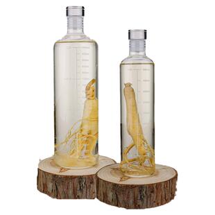 三爱思 具刻度玻璃瓶K70 泡酒瓶密封装酒瓶小罐酒壶油瓶液体储存器 带刻度高硼硅玻璃 物理化学实验室器材