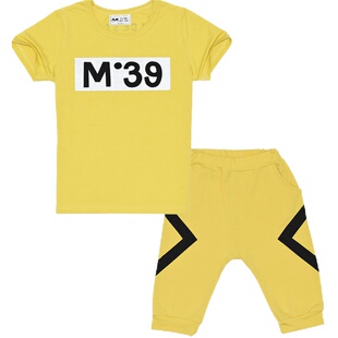 mnmo瑁恩瑁爱男童夏装儿童半袖套装夏季童装两件套短袖中大童