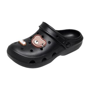 美人桥儿童凉鞋女孩2025新款夏季外穿洞洞鞋男童防滑沙滩中童拖鞋