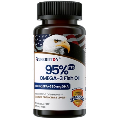 【自营】Amerrition麦瑞绅深海鱼油Omega-3高含量rTG型胶囊