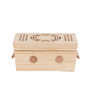 铺灸盒隔姜灸无烟艾灸盒艾灸木箱大箱子督脉灸腹部灸腰部背部灸