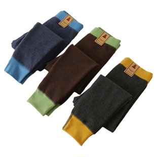 膨体双层儿童保暖裤男童女童内穿秋裤绒裤热能裤宝宝加绒棉裤德绒