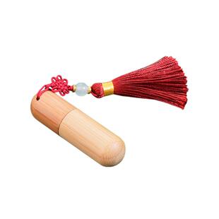 竹木精油流苏滚珠瓶走珠玻璃香水分装空瓶 2ml礼品定制