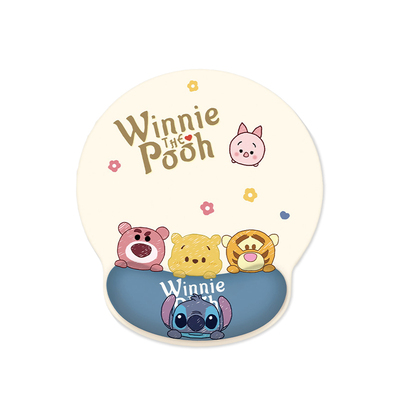 可爱小熊奶油风护腕鼠标垫