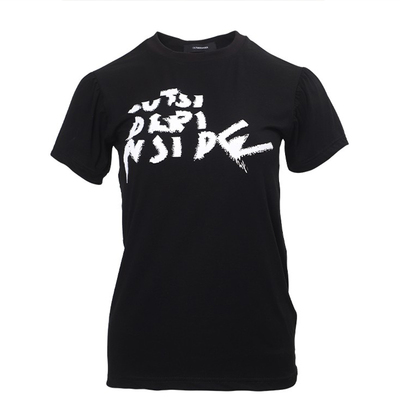 “基础01系列”涂鸦印花修身T恤