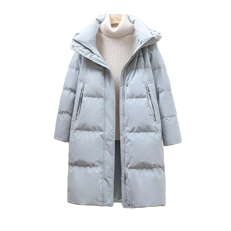 中长款羽绒服女雅鹿过膝加厚通勤