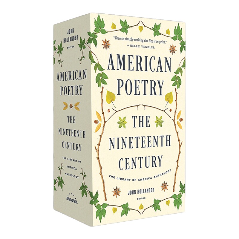 英文原版 American Poetry 19世纪美国诗歌 两卷盒装套装 精装美国文库 英文版 进口英语原版书籍