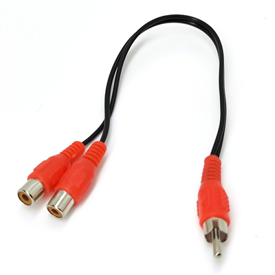 AV莲花头一分二转接头