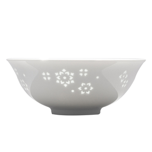 富玉陶瓷景德镇玲珑高温瓷吃饭碗家用面碗中式釉下彩纯白餐具送礼