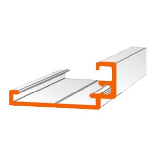 6mm方轨 工业铝型材边轨材料 门牌材料 铝合金型材边框 包边材料