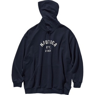 【官方正品】nautica 白帆日系中性经典logo连帽卫衣JPKW4308