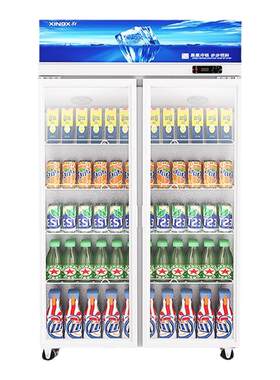 星星风冷无霜饮料啤酒双门展示柜