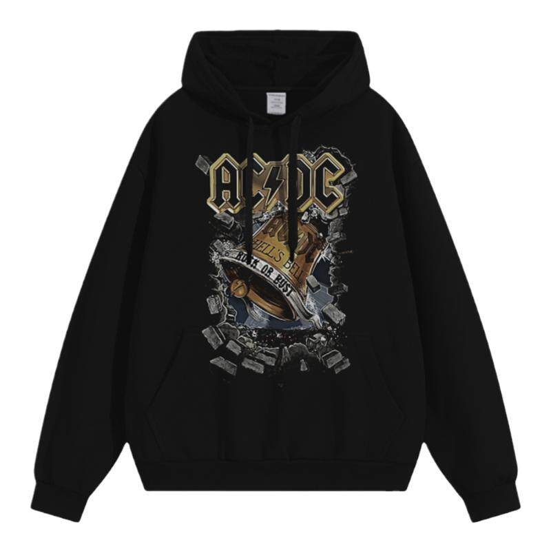 AC/DC摇滚乐队纯棉连帽卫衣
