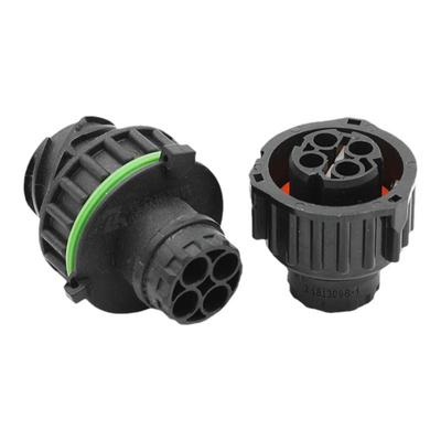 TE型4孔防水连接器端子DIN插头