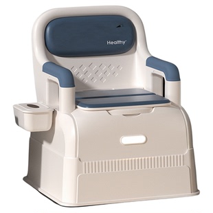 老年人坐便椅可移动马桶家用结实便携式成人老人卫生间卧室内椅子