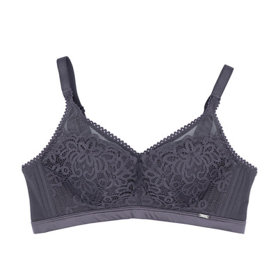 中厚上托透气收副乳蕾丝花边文胸