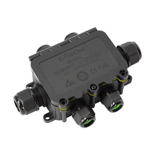 IP68室外电缆防水连接器水下接线器埋地下接头三通直通型电缆三芯