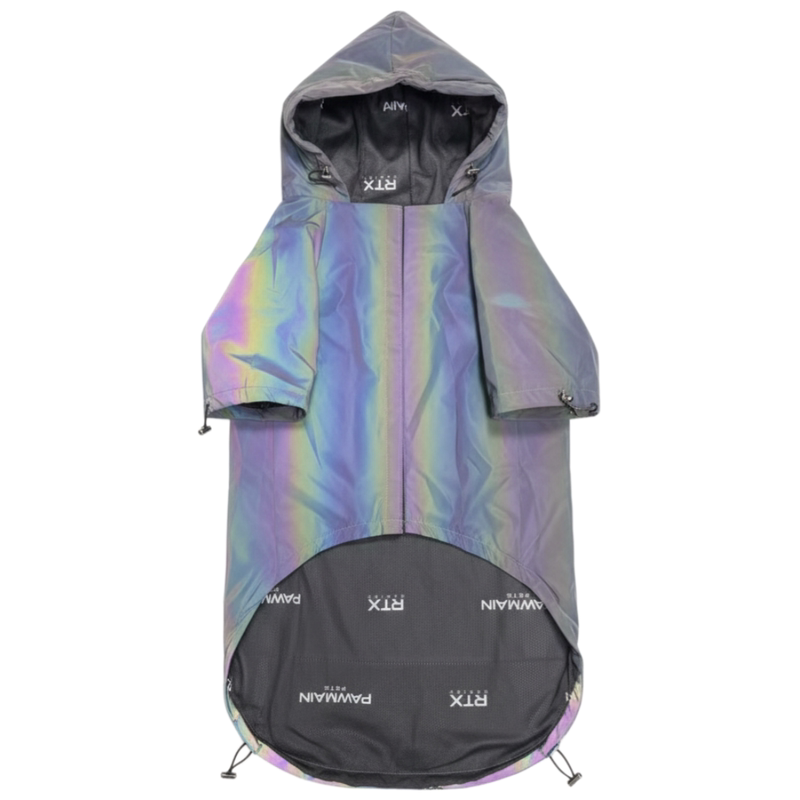 【夜间遛狗神器】反光狗狗雨衣防狗宠物服装/雨衣