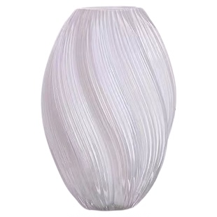 发光高颜值夜光麦芽糖玻璃花瓶设计感小众插花水培摆件家居装饰品