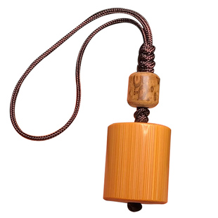 精工实心竹小吊坠挂件手把件配梅鹿竹 文玩小竹子挂件饰品坠子