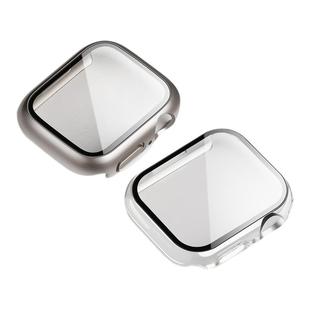 适用苹果手表S10保护壳applewatchs11手表壳iWatch10壳膜一体抗划s9半包s8保护壳高清s7抗爆保护套防爆钢化膜