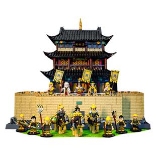 国潮玩具三国演义人仔黄巾军起义全套张角张梁人仔适用于乐高积木