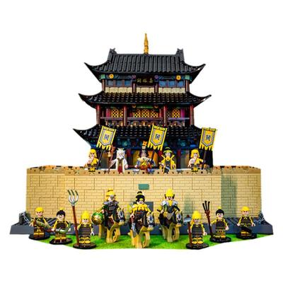 三国小侠拼装玩具黄巾军积木人仔