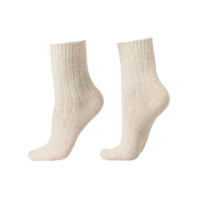 CALZEDONIA卡泽意袜女士秋冬时尚穿搭保暖含羊毛中筒袜短袜DC0596