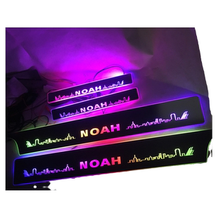 适用于丰田NOAH VOXY 80系门槛条LED灯七彩流光动态迎宾踏板改装