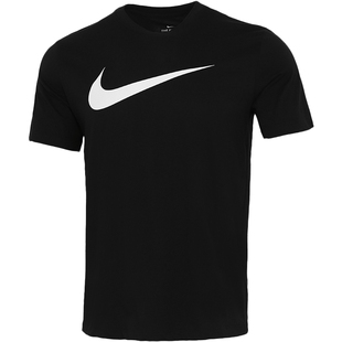 耐克NIKE短袖t恤男装2025春季新款大勾透气休闲运动训练圆领半袖