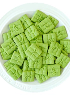 绿色竹子小熊猫蛋糕装饰饼干