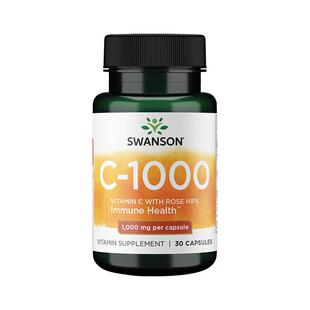 【自营】swanson斯旺森维生素c胶囊1000mg提亮肤色身体防护 力