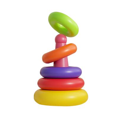 儿童益智彩虹塔套圈圈叠叠乐