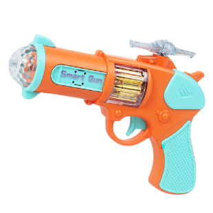 儿童大号电动枪2-3岁1宝宝带声音手枪小孩音乐声光投影枪男孩玩具