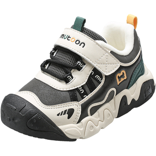 牧童儿童运动鞋2025冬季新款轻便减震男童户外童鞋加绒二棉鞋女