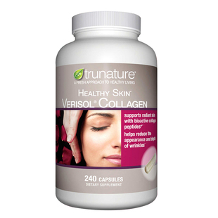 美国直邮Trunature进口健康发肤指甲胶原蛋白胶囊女性成人男240粒
