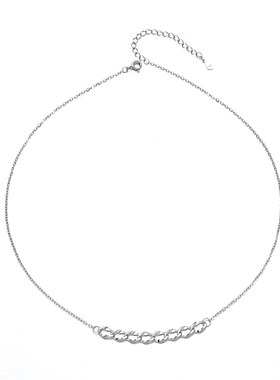 链条女简约小众锁骨链项链