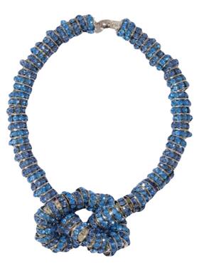 高级小众质感银色蓝宝石色