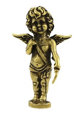 实心爱神丘比特桌面古玩小摆件