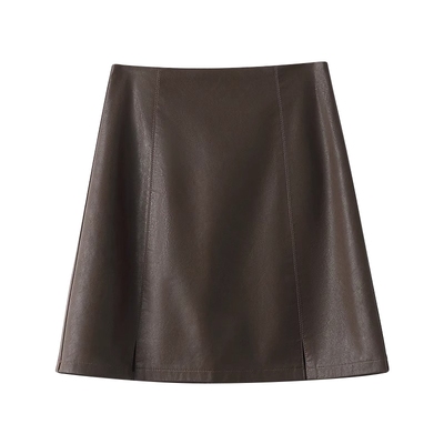 秋冬防走光a字短款半身裙女大码