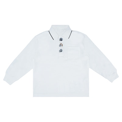 IDS童装时尚简约长袖POLO衫