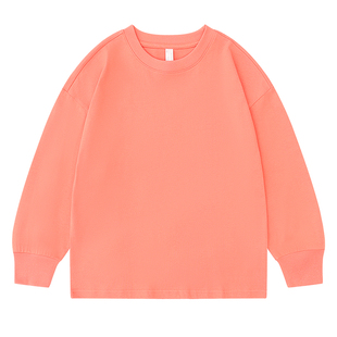 长袖儿童t恤定制印logo纯棉文化衫幼儿园小学生班服来图订制照片