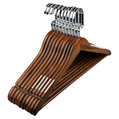 实木衣架子复古防滑家用服装店