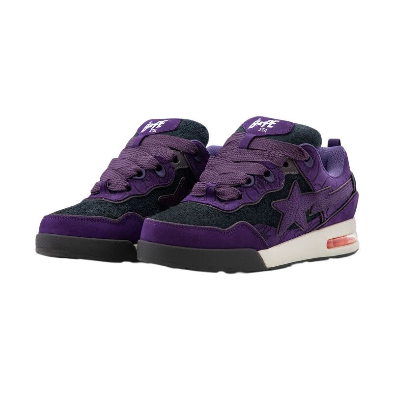 BAPEFLIP STA男女鞋26年春夏长毛绒面皮拼接迷彩休闲鞋318911Q