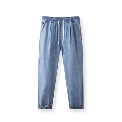 森柔牛仔|森马牛仔裤男宽松锥形裤2025夏新款长裤基础百搭九分裤